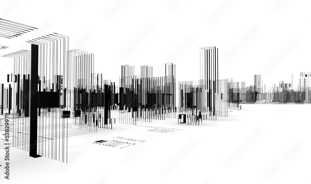 抽象规划。城市项目。