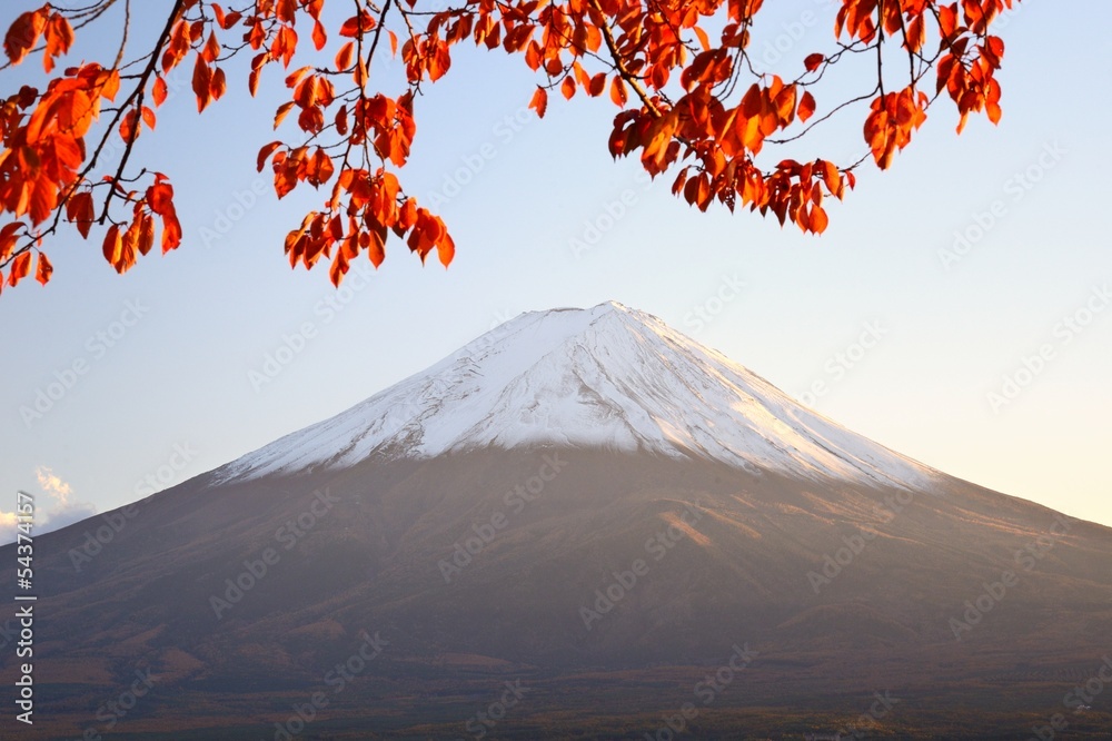 秋天的富士山