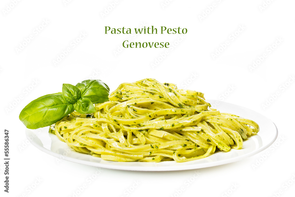 Pasta with pesto Genovese