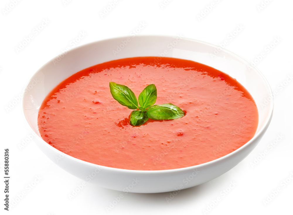 一碗罗勒番茄汤