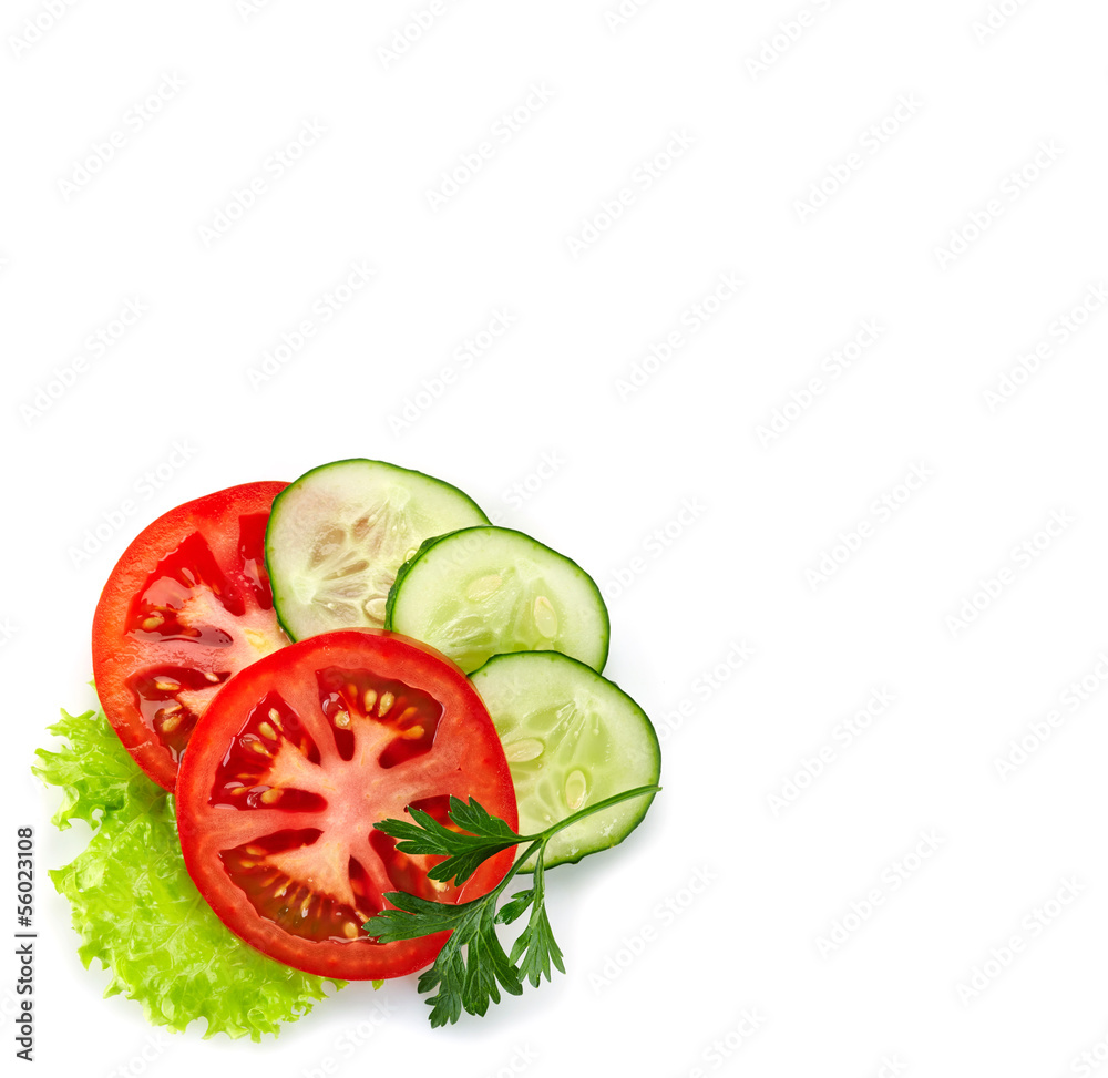 various fresh vegetables