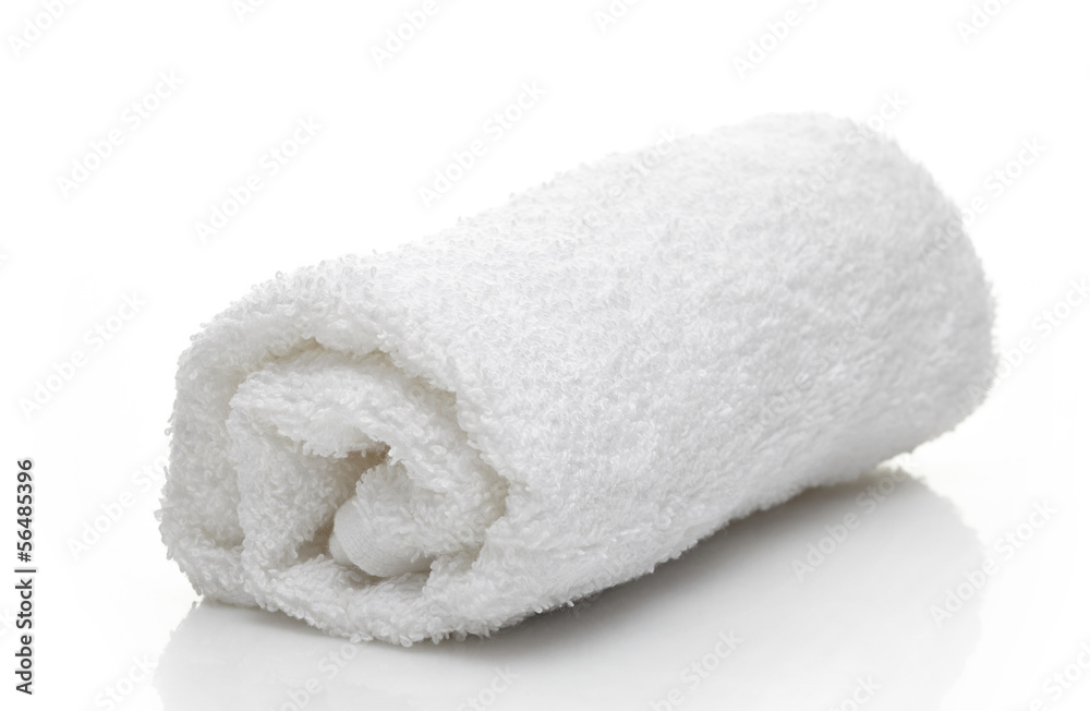 白色水疗毛巾