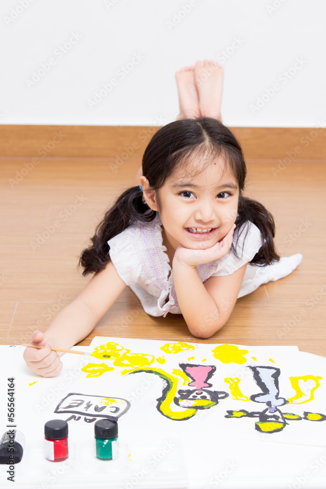 亚洲小艺术家儿童绘画