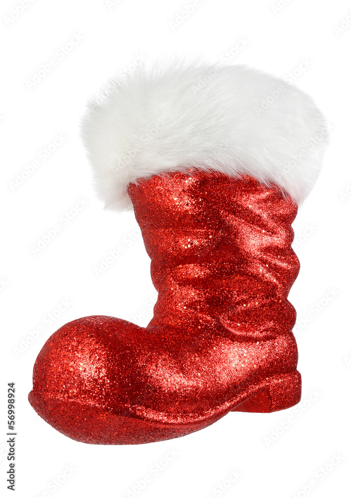 Roter Stiefel vom Weihnachtsmann