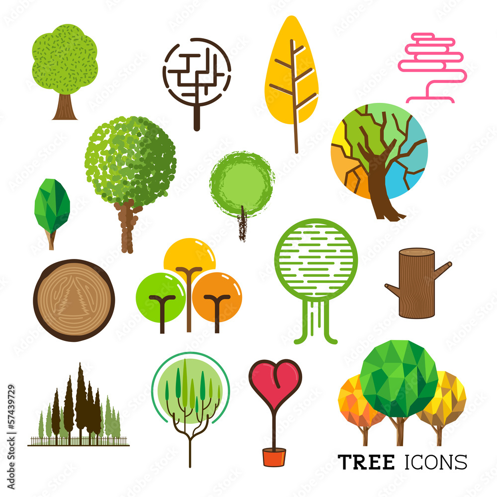 树木和森林图标