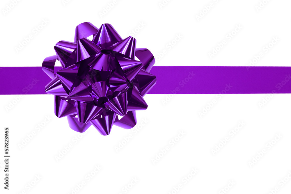 紫色缎带和蝴蝶结