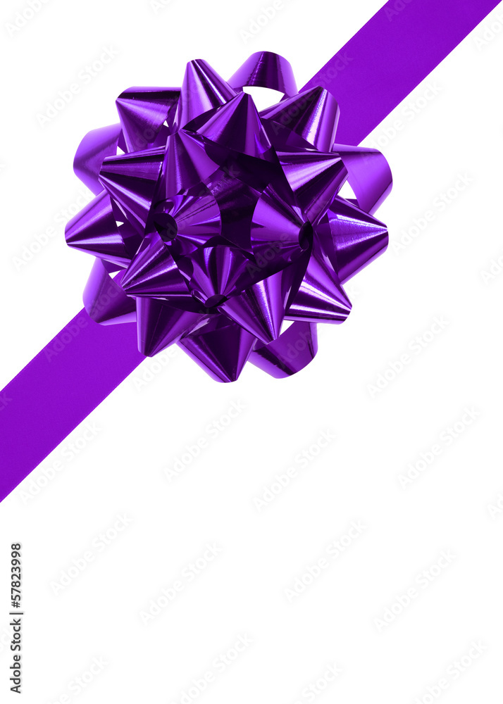 紫色缎带和蝴蝶结