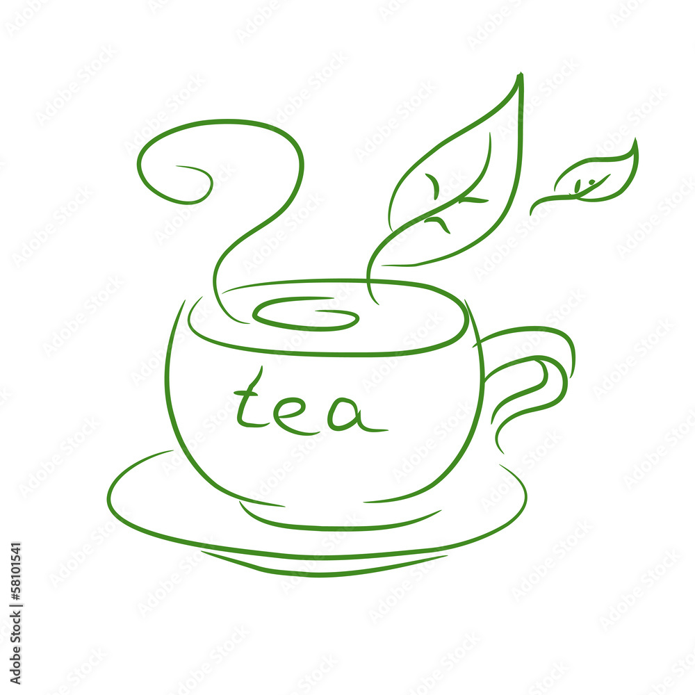 一杯茶的草图