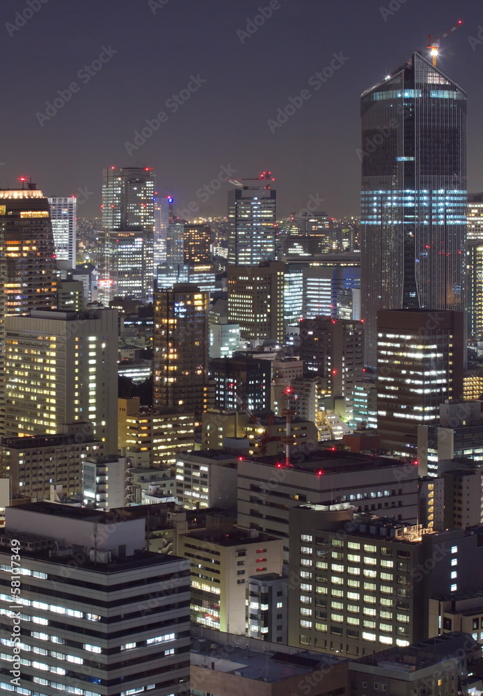 夜晚的东京