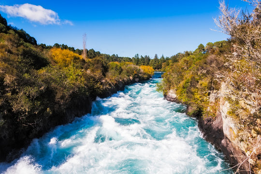 Huka Falls on the Waikato River near Taupo