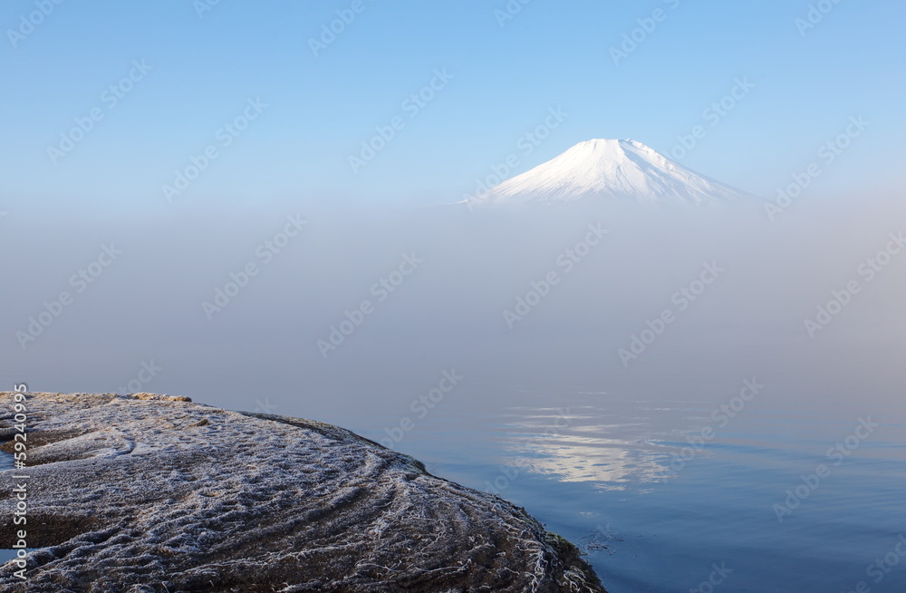 冬季的富士山