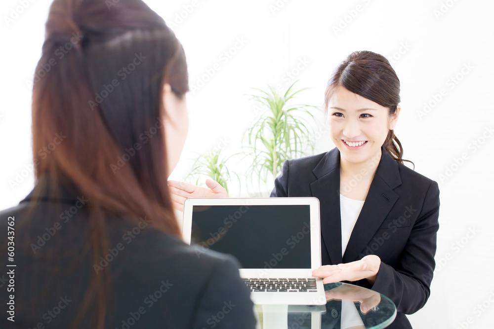 young asian businesswomen working