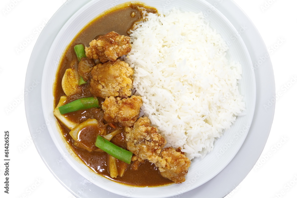 fried chicken curry