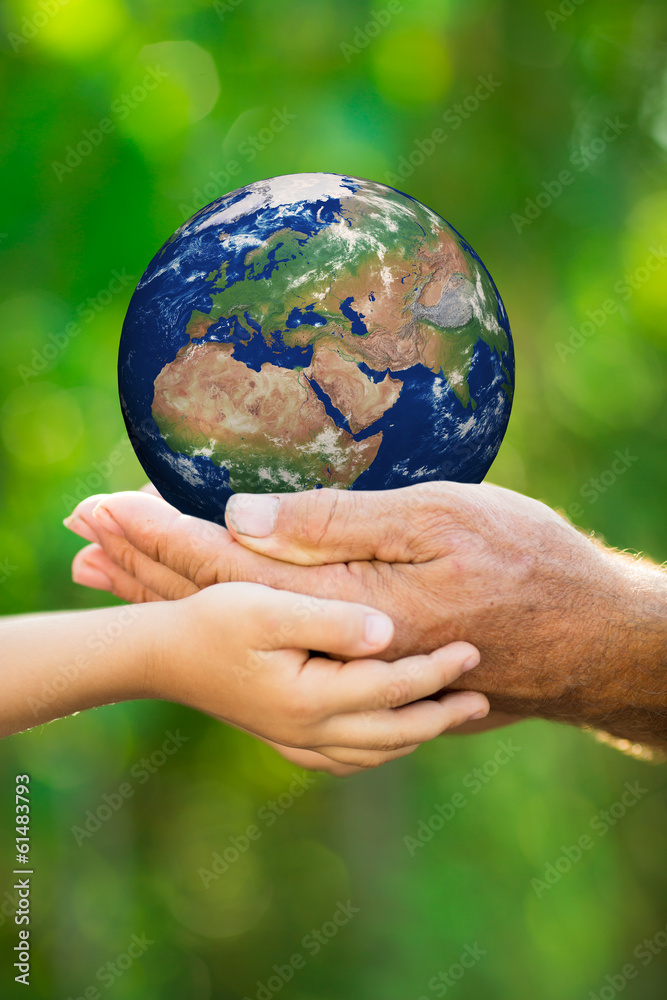 儿童与人类携手地球
