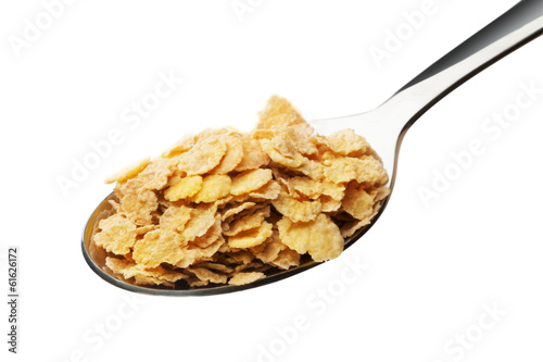 Cornflakes on the spoon