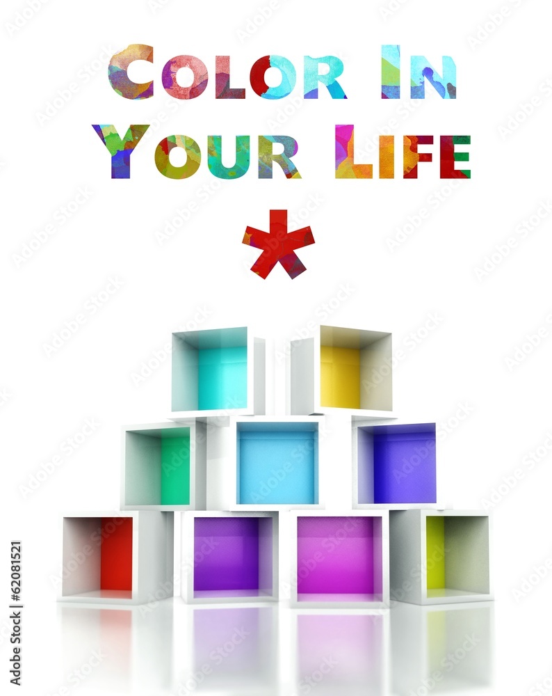用丰富多彩的3d设计插图为你的生活增添色彩
