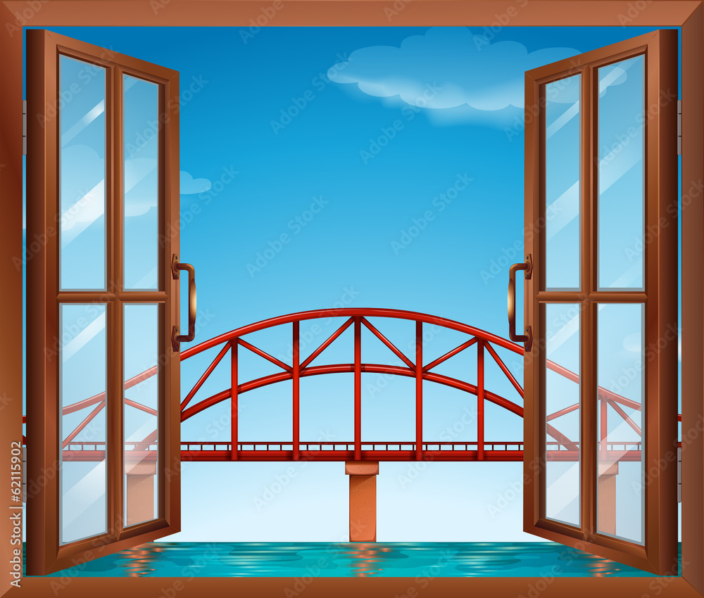 桥对面的一扇窗户