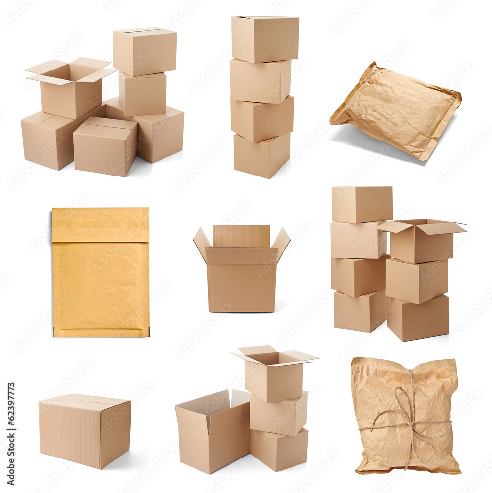 纸箱包装移动运输发货