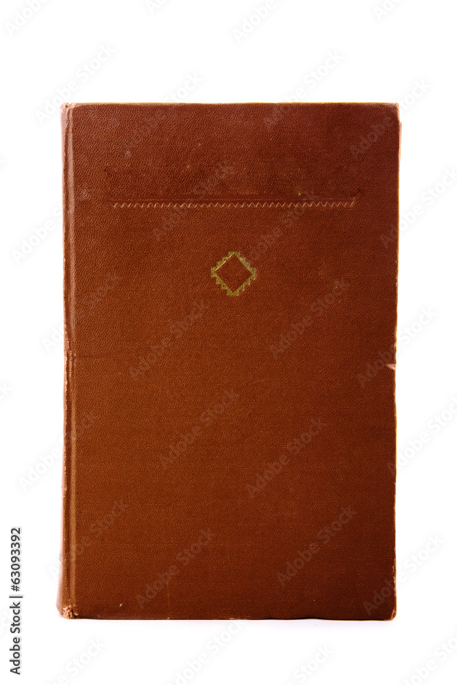 Old book cover on with