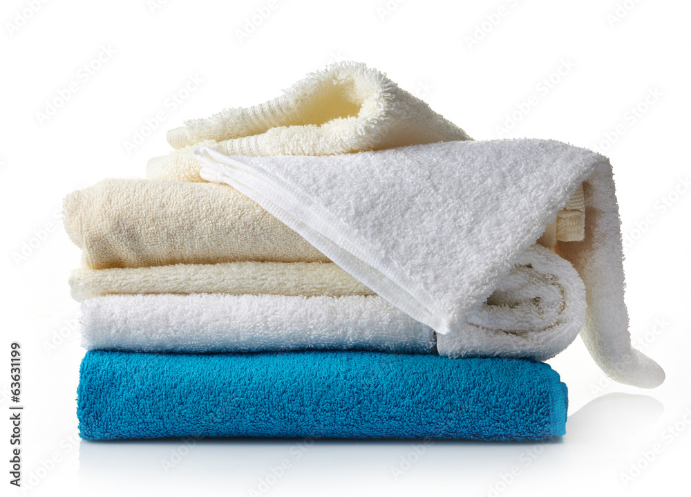 stack of various spa towels