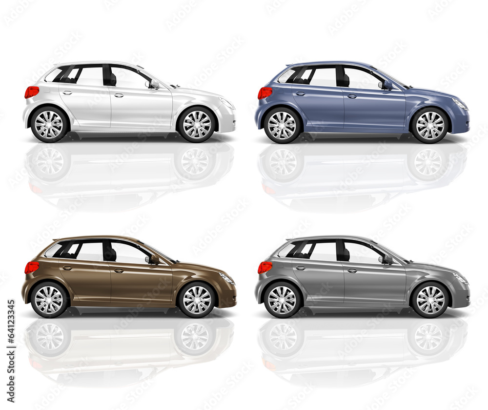 Collection of 3D Hatchback Cars