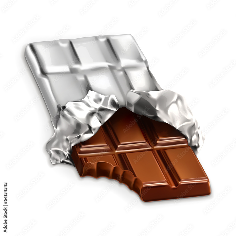 Chocolate bar, vector illustration