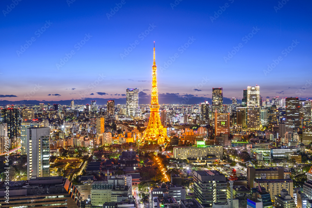 东京日本城市天际线