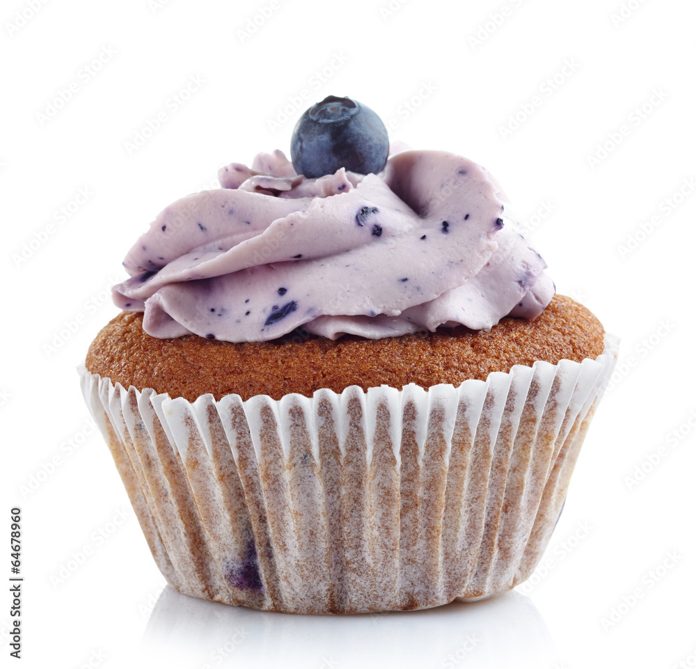 蓝莓纸杯蛋糕
