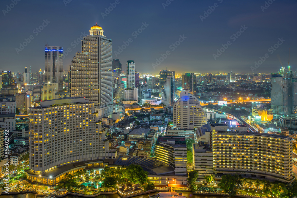 泰国曼谷的现代城市景观。城市景观