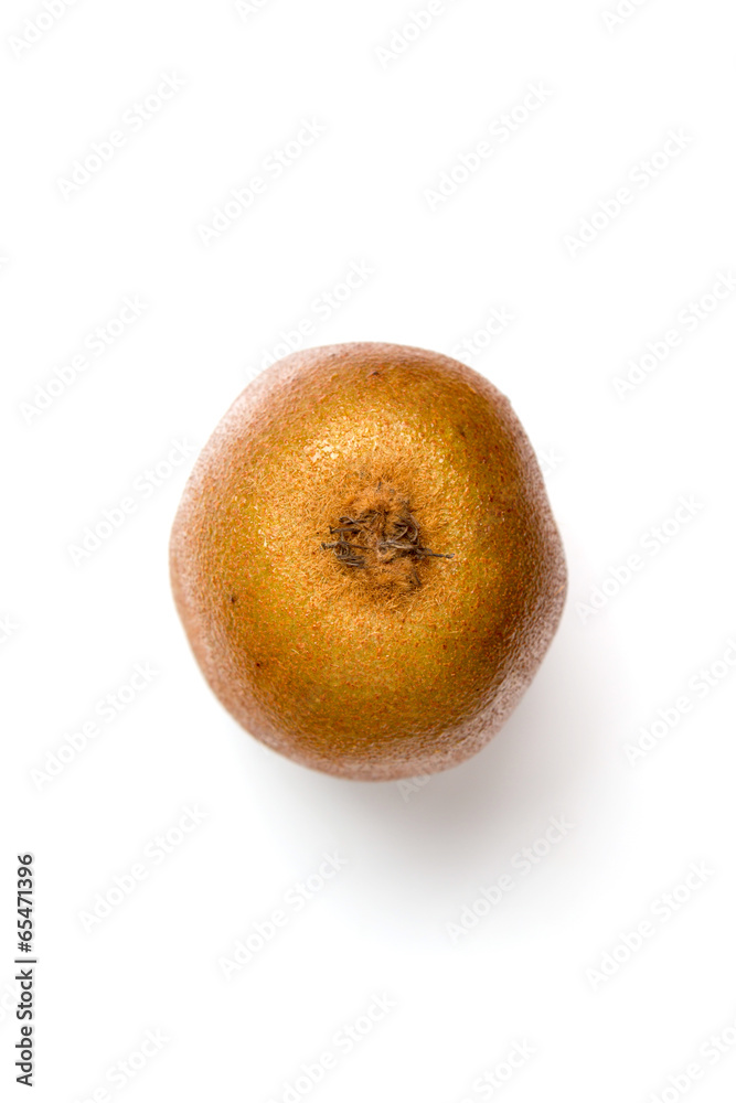 Top view Kiwi fruit on isolated background
