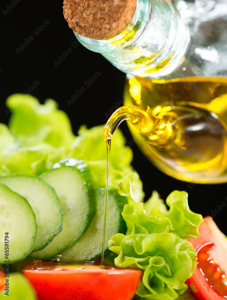 橄榄油沙拉健康蔬菜沙拉
