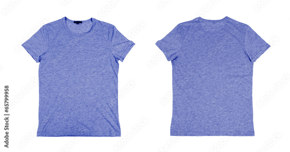 两件蓝色T恤