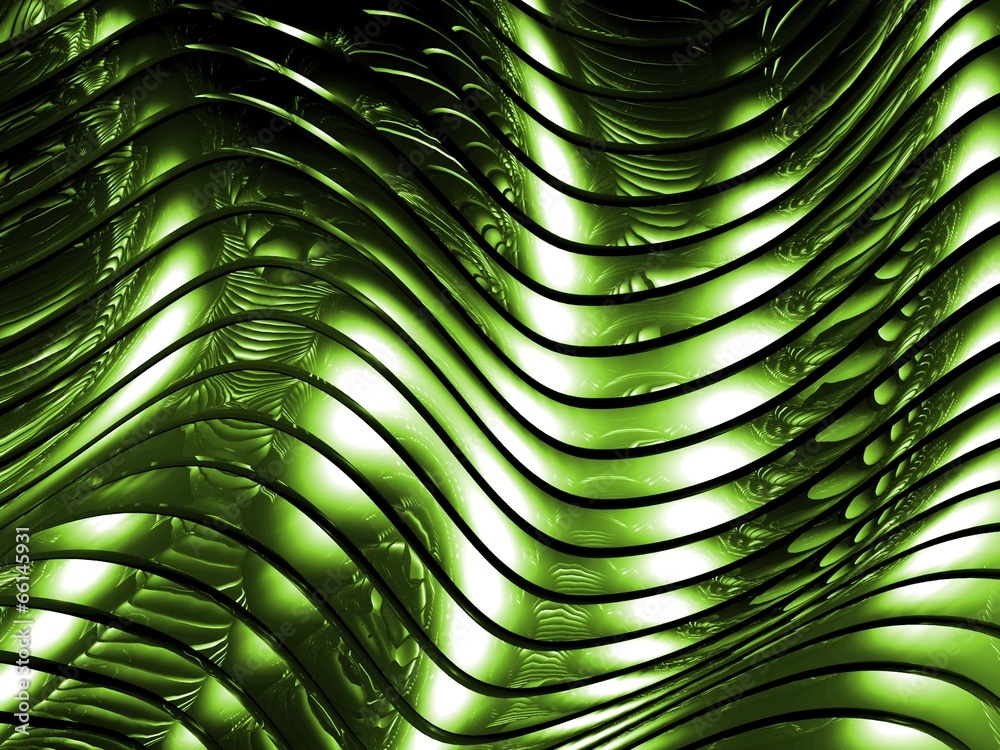 绿色金属抽象建筑壁纸