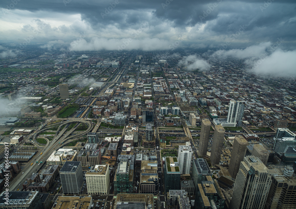 Chicago aerial photograph　