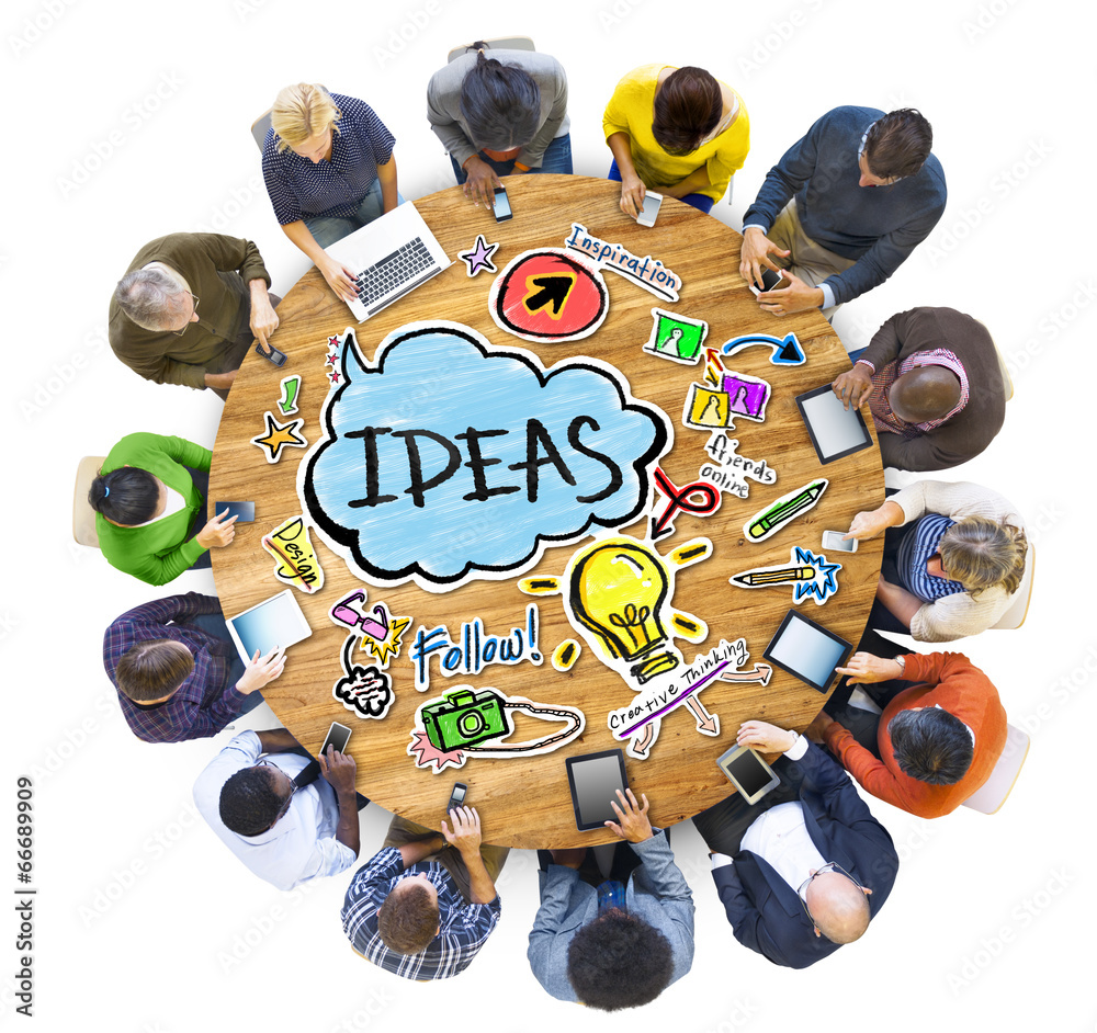People Social Networking an Ideas Concepts