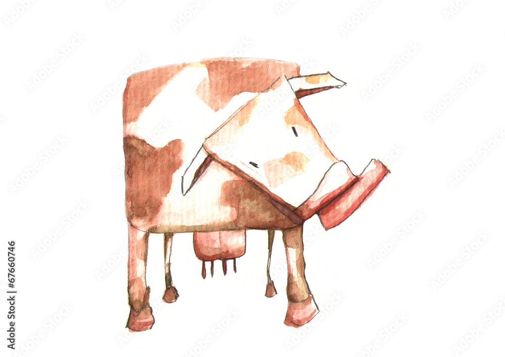 牛的手绘图像
