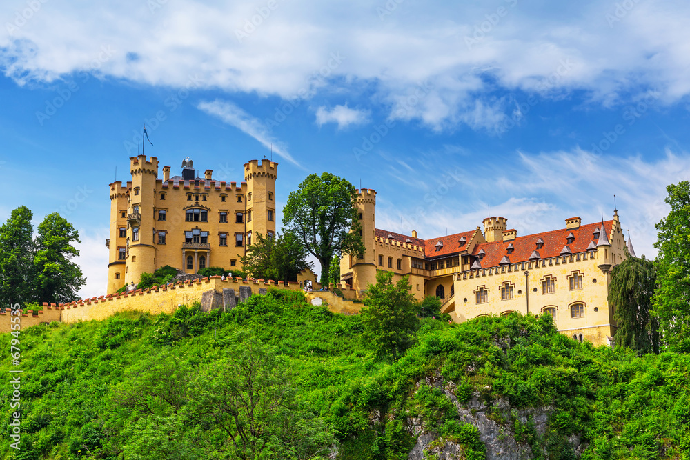 德国巴伐利亚阿尔卑斯山的霍亨施万高城堡