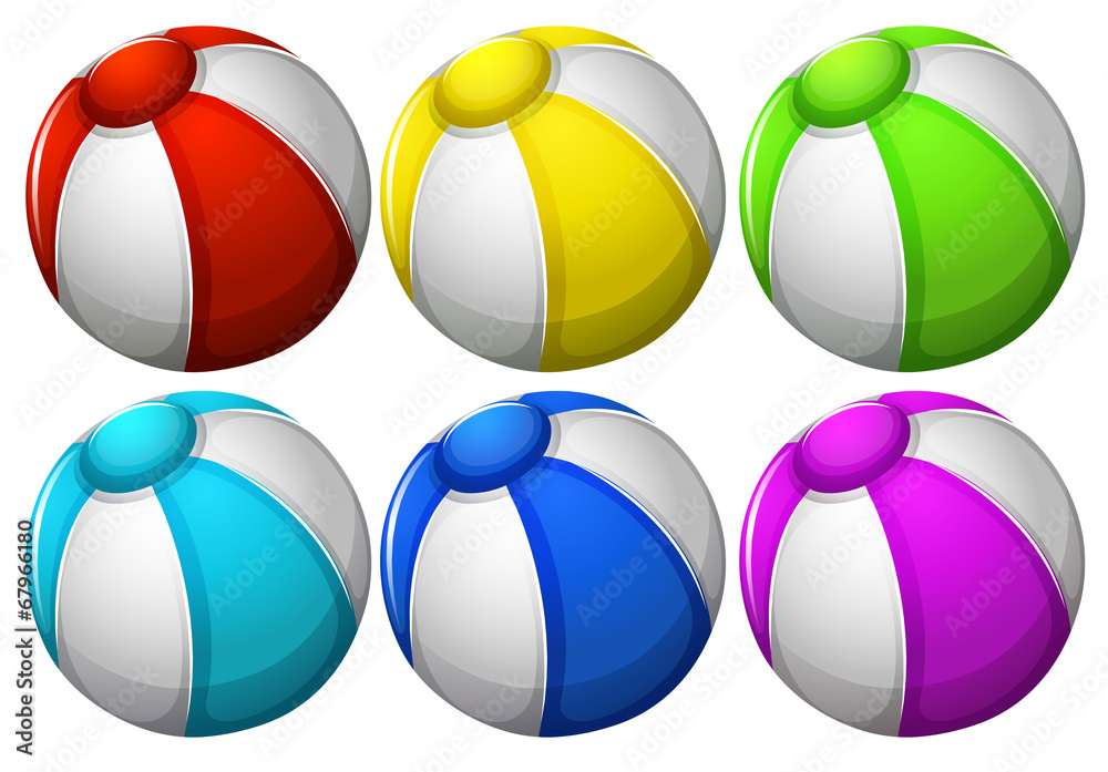 六个彩色球