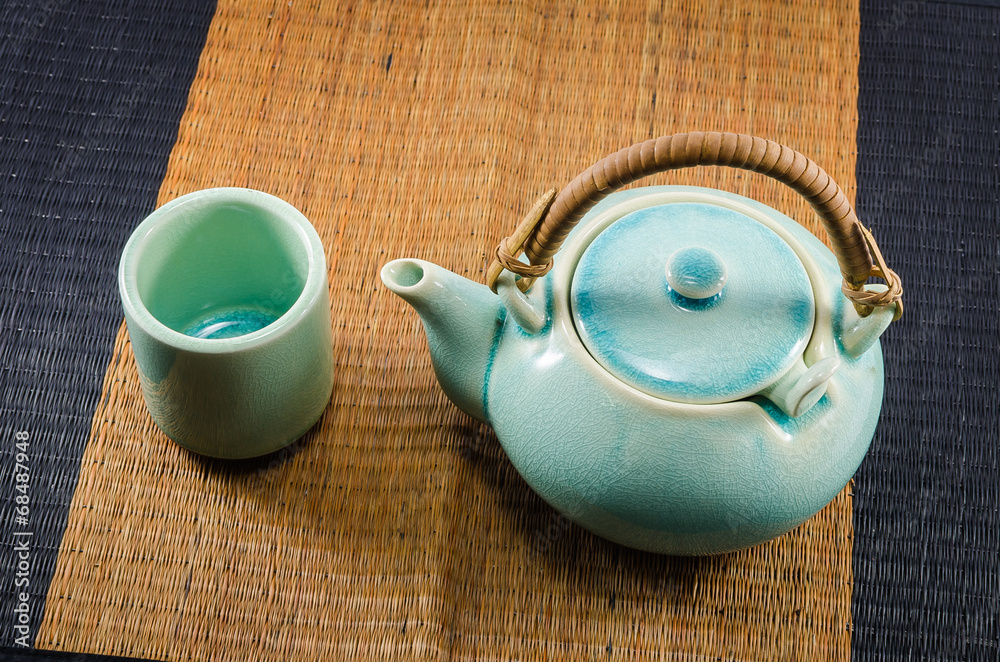 中国茶壶和茶杯