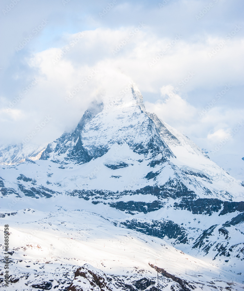 Snow Mountain View of Matterhorn