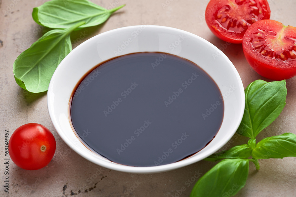 bowl of balsamic vinegar