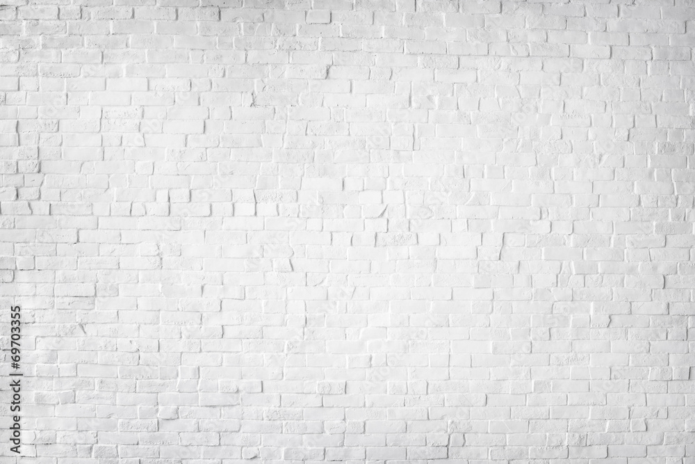 白色彩绘美丽砖墙
