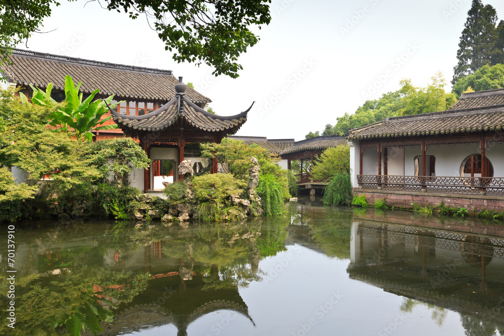 杭州的中国传统庭院花园