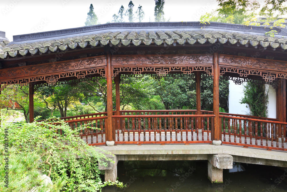 中国传统建筑廊桥建筑
