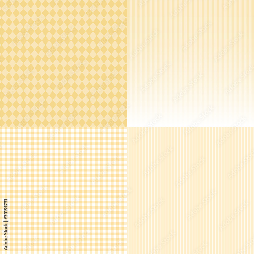 パターン背景素材集 - 黄色