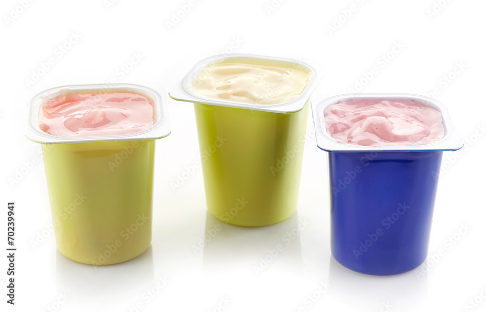 各种塑料酸奶罐