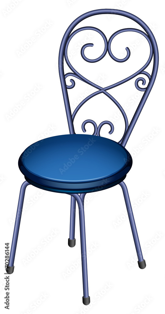 A blue chair furniture