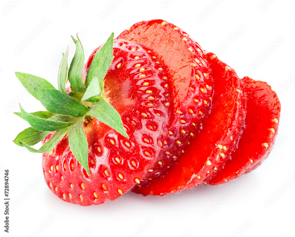 白色草莓片
