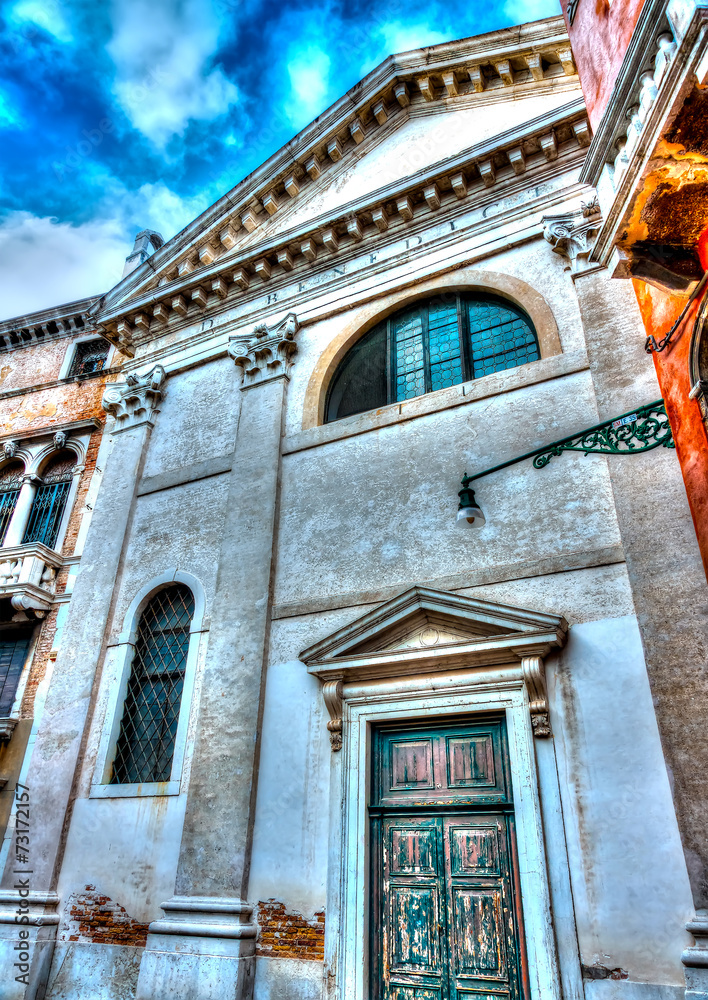 意大利威尼斯美丽的老建筑。HDR已处理
