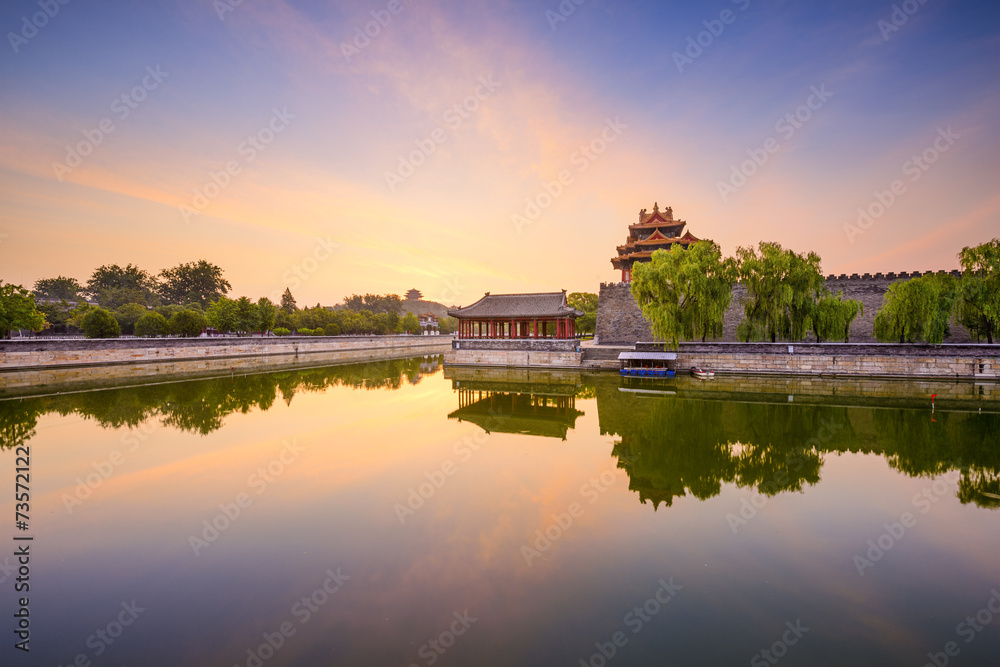 中国北京紫禁城护城河